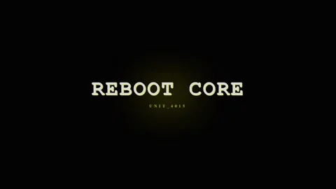 Reboot Core Text Animation - Digital Technology Concept Background Stock Footage 331568275