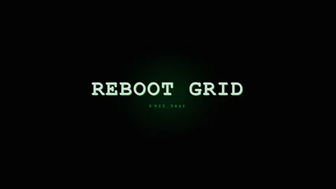 Reboot Grid Glitch Effect: Digital Matrix Code Screen with Futuristic Glitc.. Stock Footage 331568202