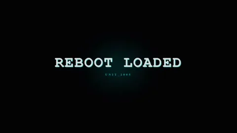 Reboot Loaded Text Animation - Digital System Restart Screen Stock Footage 331568527