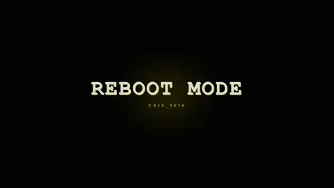 Reboot Mode Text Animation - Digital System Restart Concept Stock Footage 331568312