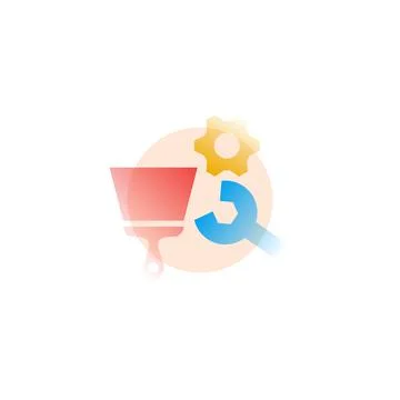 Rebranding. Vector icon in gradient style. Editable illustration Stock Illustration