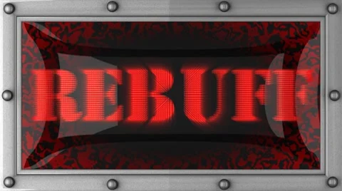 Rebuff on led Stock Footage 8737558