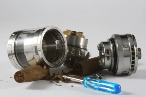 Rebuild-able tank atomizer Stock Photos