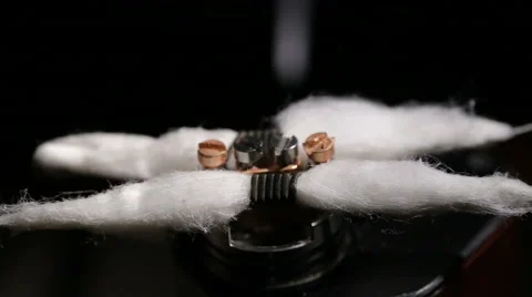 Rebuildable Dripping Vaping Atomizer Stock Footage 68175499