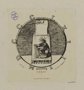 ReBUS: CI-GIT LA Vendetta Surannee Charles Meron (1821-1868). Rebus: Below... Фото