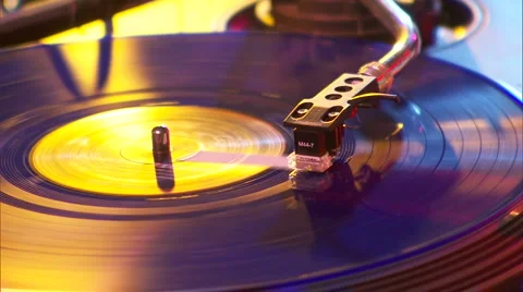REC-0002 Turntable Video stock 1543878