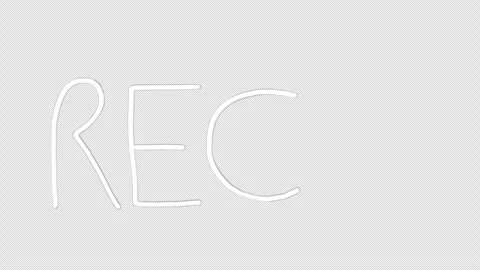 A Rec button with a blinking red circle on a black screen. Stock Footage 242108054