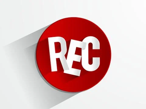 Rec Button Stock Illustration