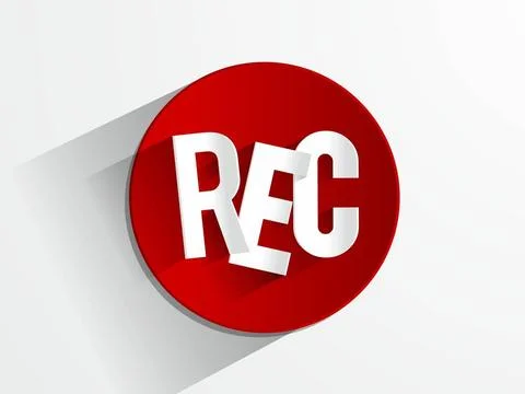 Rec Button Rec Button vector illustration Copyright: xZoonar.com/Nicoux 59... Stock Photos