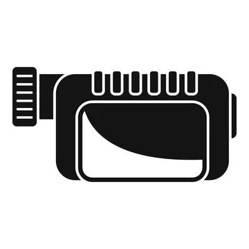 Rec camera icon simple . Video camcorder Stock Illustration