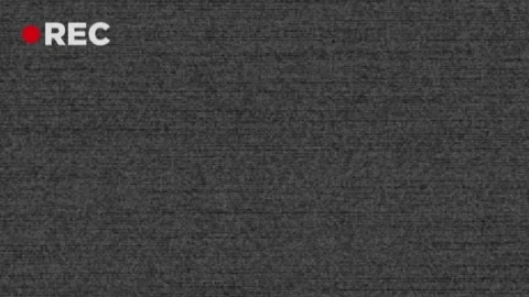 Rec symbol and red dot texture noise animation isolated on noise background Stock Footage 321469510
