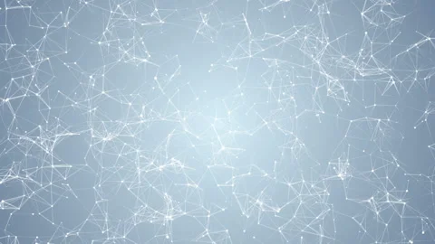 Recalculation of the neural network.Plexus structure evolving in organic motion Stock Footage 95449735