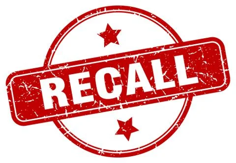 Recall sign Stock Illustration