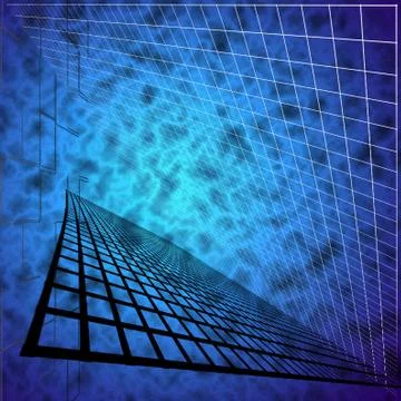 Receding element background Illustrazione stock