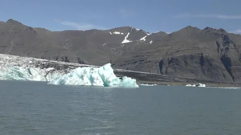Receding Glacier in Arctic Stock Footage 149277024