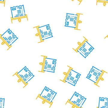 Receipt check vector seamless pattern Stockillustratie