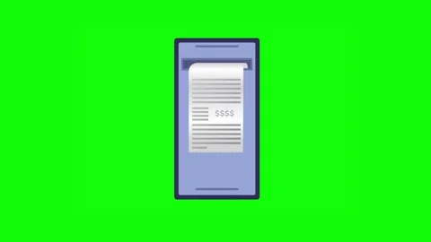 Receipt with confirmed act animation. Stock Footage 279805574