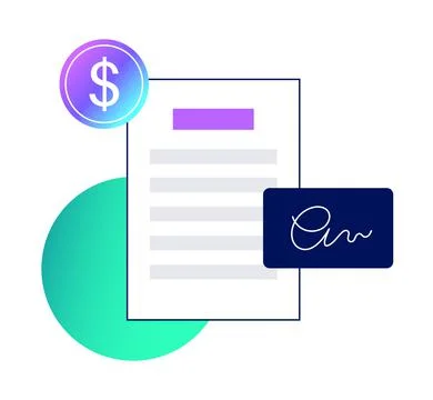 Receipt document form Illustrazione stock
