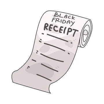 Receipt illustration Stock Illustration