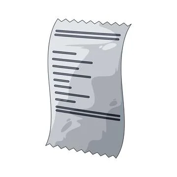Receipt illustration Stock Illustration