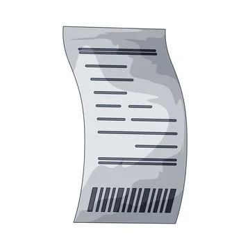 Receipt illustration Stock Illustration