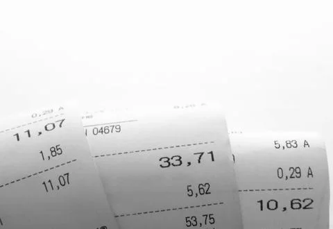 Receipt paper Stock Photos