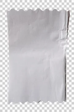 Receipt paper with zig zag edge template texture background on white background 스톡 사진