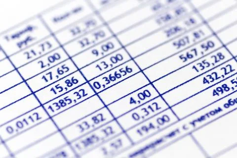 Receipt for payment Stock Photos