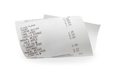 Receipt Foto stock
