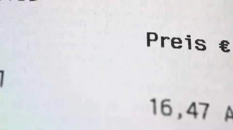 Receipt tracked to the End Stock Footage 3075057