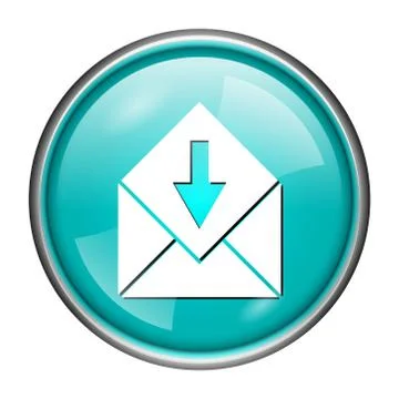 Receive e-mail icon Stock Illustration