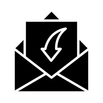 Receive Mail Vector Icon Design Illustration Stock Illustration