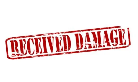 Received damage Stock Illustration