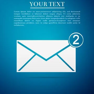 Received message concept. New, email incoming message, sms. Mail delivery Stock Illustration
