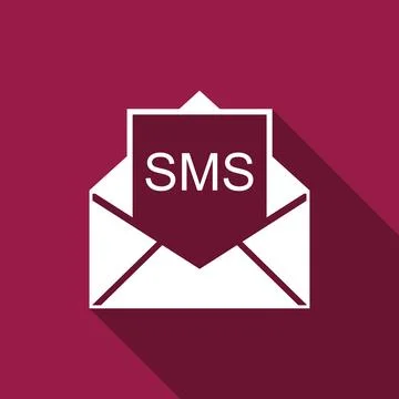 Received message concept. New, email incoming message, sms. Mail delivery Stock Illustration