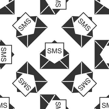 Received message concept. New, email incoming message, sms. Mail delivery Stock Illustration