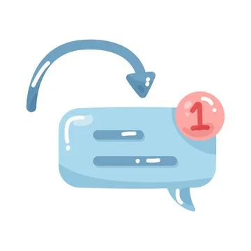 Received message 스톡 일러스트