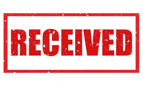 Received Rubber Stamp Stock Illustration