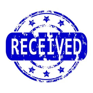 Received rubber stamp Stock Illustration