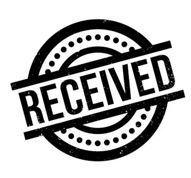 Received rubber stamp Stock Illustration