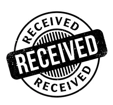 Received rubber stamp Stock Illustration