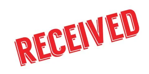 Received rubber stamp Stock Illustration