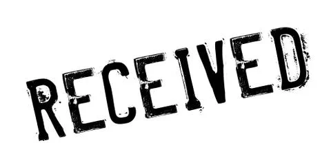 Received rubber stamp Stock Illustration