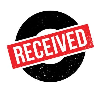 Received rubber stamp Stock Illustration
