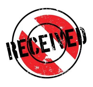 Received rubber stamp Stock Illustration