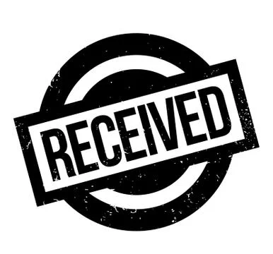 Received rubber stamp Stock Illustration
