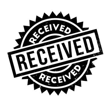 Received rubber stamp Stock Illustration