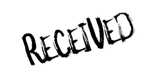 Received rubber stamp Stock Illustration