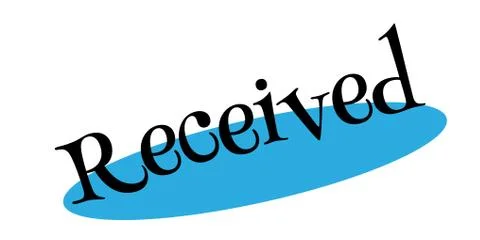 Received rubber stamp Stock Illustration