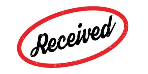 Received rubber stamp Stock Illustration